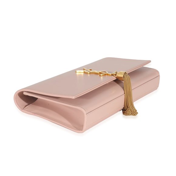 Saint Laurent Pink Smooth Calfskin Cassandre Tassel Clutch - Picture 3 of 5